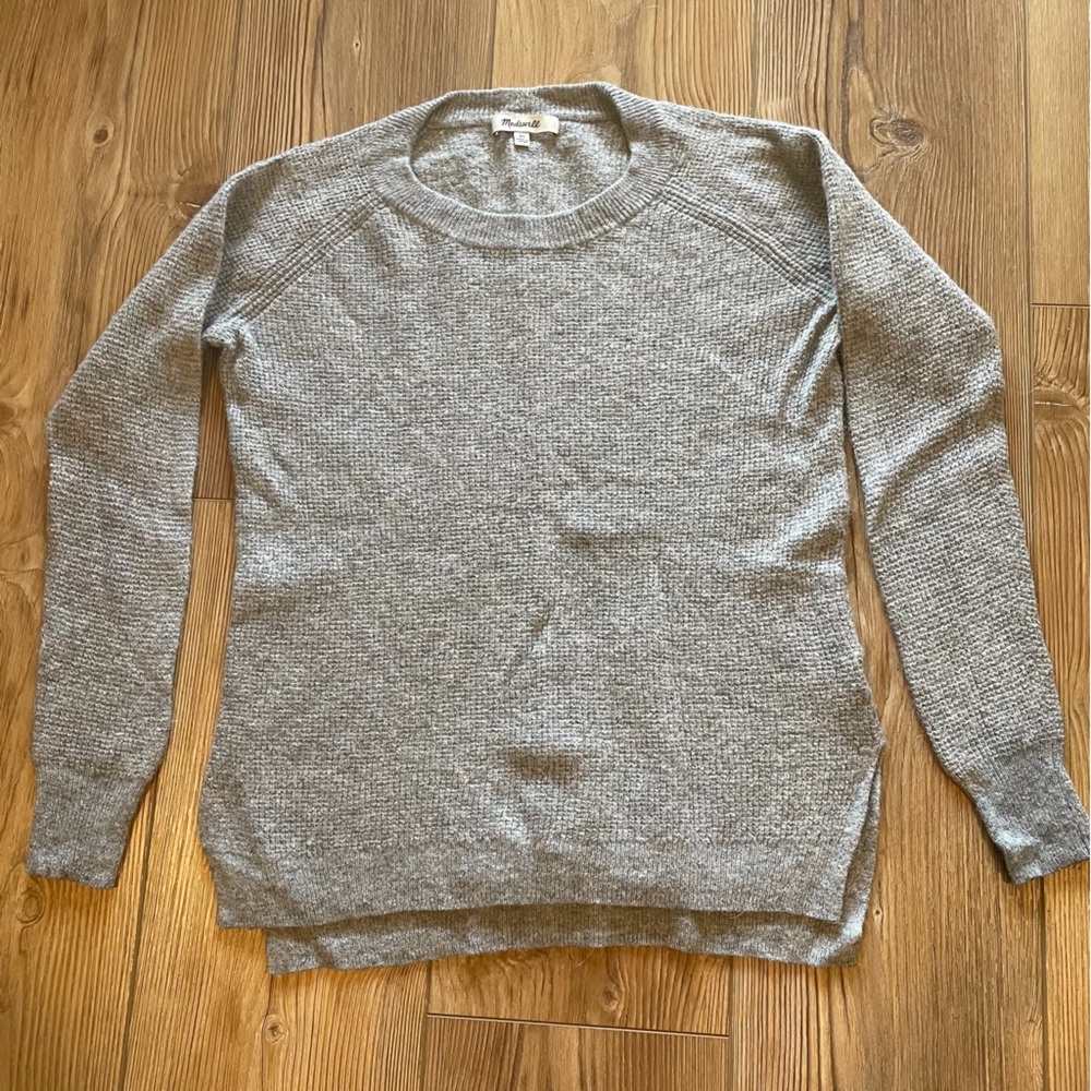 Madewell Men's Heather Gray Crewneck Sweater